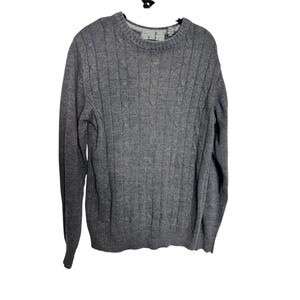 Oscar de la Renta‎ Sweater Men's M Gray Elevated Casual Night Out Contemporary